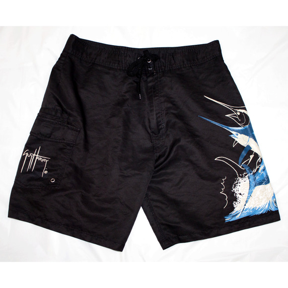 Guy Harvey Other - Guy Harvey By Aftco Bluewater Board Shorts Swim